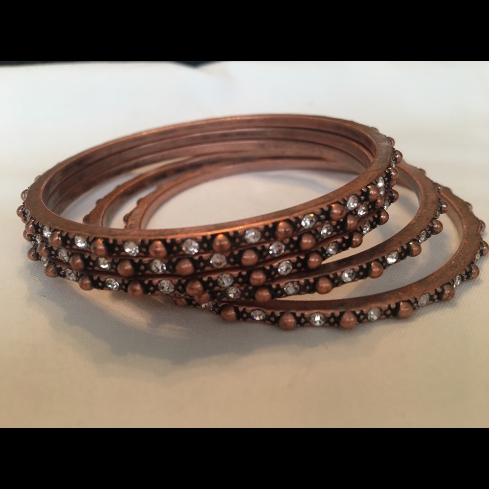 Rose gold bangle bracelets